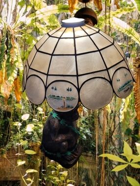 Hand-Painted Capiz Shell Lamp Shade